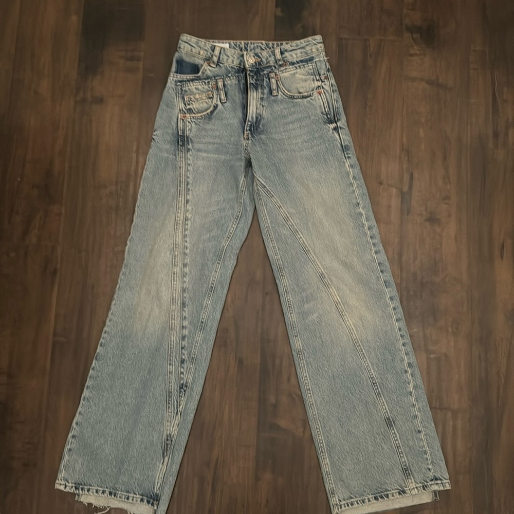 Zara Wide Leg Denim Size 0